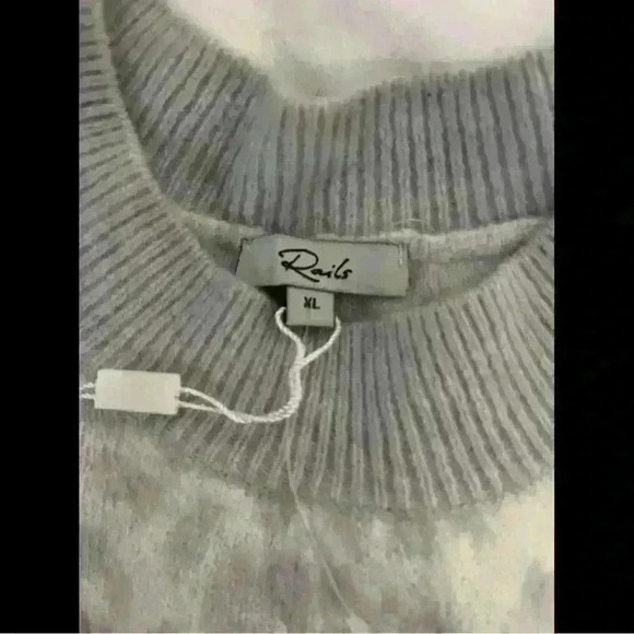 Rails NWT Lana sweater animal stripe new soft XL extra large - Picture 6 of 7